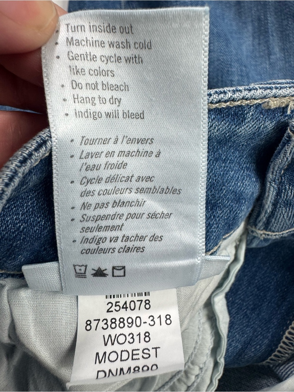 Paige Genesee Modest Wide Leg Jeans Women Size 27 Medium Wash High Rise - Picture 7 of 15